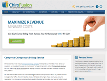 Tablet Screenshot of chirofusionbilling.com